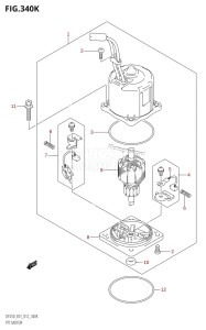 DF200Z From 20002Z-210001 (E01 E40)  2012 drawing PTT MOTOR (DF250T:E40:(X-TRANSOM,XX-TRANSOM))