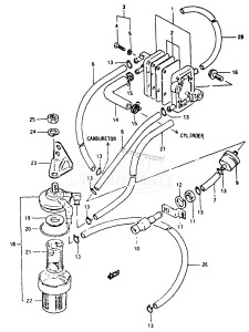 DT5 From 0501-100001 ()  1988 drawing FUEL PUMP