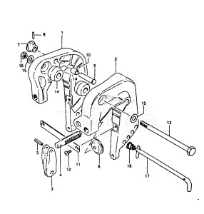 DT25 From 02502-001001 ()  1988 drawing CLAMP BRACKET