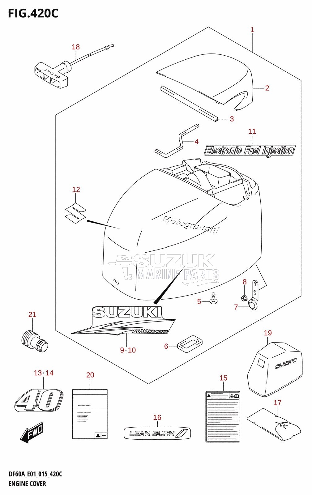 ENGINE COVER (DF40ATH:E01)