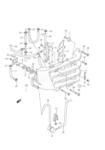 DF 70 drawing Inlet Manifold (S/N 973970 to 2000)