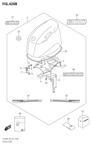 DF200AP From 20003P-710001 (E03)  2017 drawing ENGINE COVER