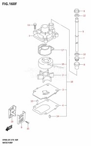 DF100B From 10004F-910001 (E01 E40)  2019 drawing WATER PUMP (DF90A:E40,DF90ATH:E40)