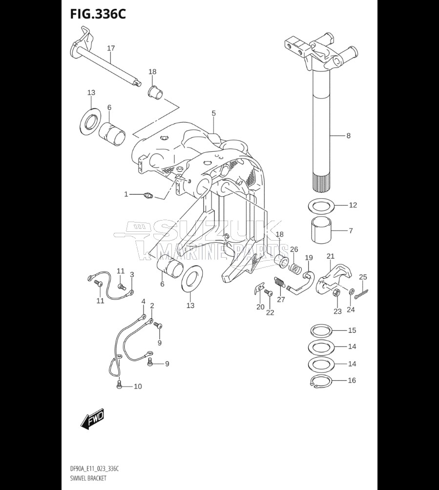 SWIVEL BRACKET ((DF70ATH,DF90ATH):(020,021))