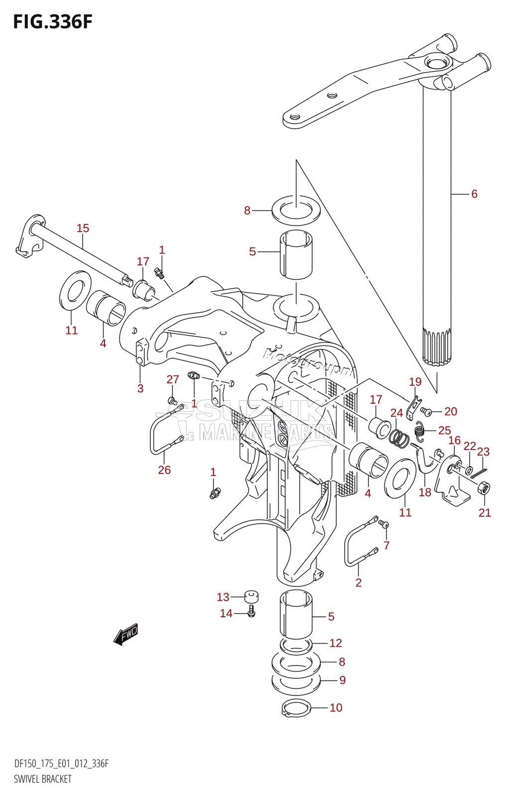 SWIVEL BRACKET (DF175T:E40)