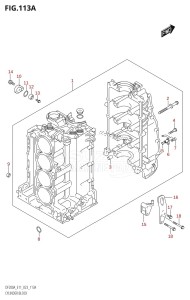 DF200A From 20003F-340001 (E11 E40)  2023 drawing CYLINDER BLOCK (020,021,022)