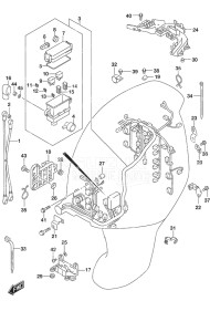 Outboard DF 350A drawing Harness