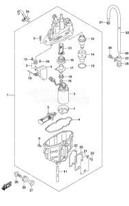 DF 140A drawing Fuel Vapor Separator