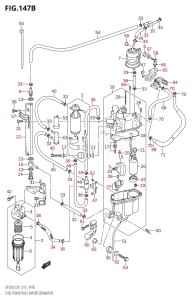 DF200Z From 20002Z-310001 (E01 E40)  2013 drawing FUEL PUMP /​ FUEL VAPOR SEPARATOR (DF200T:E40)