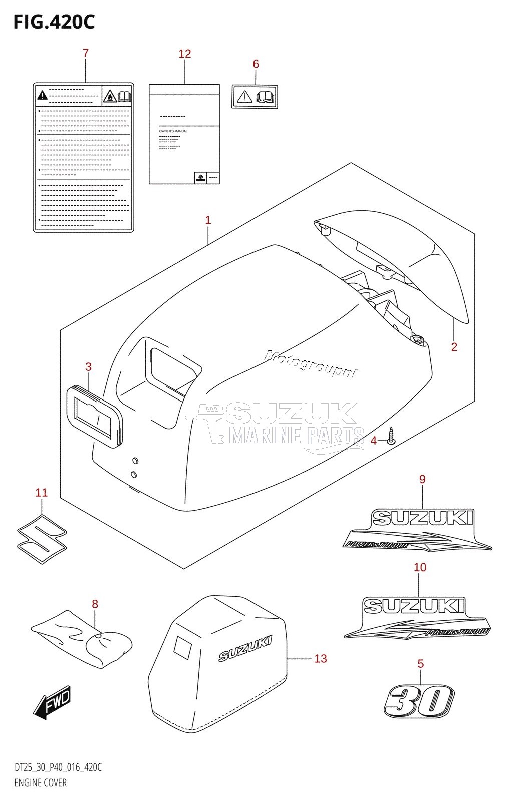 ENGINE COVER (DT30R:P40)