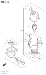 DF175AZ From 17503Z-910001 (E03)  2019 drawing PTT MOTOR