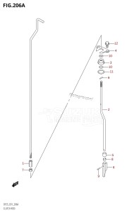 DF25 From 02503F-110001 (E01)  2011 drawing CLUTCH ROD