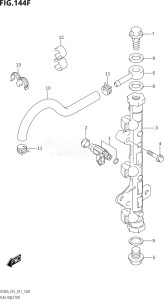 05003F-210001 (2012) 50hp E01-Gen. Export 1 (DF50AT  DF50ATH) DF50A drawing FUEL INJECTOR (DF60A:E01)