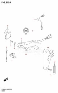 DF40A From 04004F-140001 (E34-Italy)  2021 drawing SENSOR (DF40A,DF40ATH,DF50A,DF50ATH)