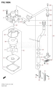 DF115AZ From 11503Z-310001 (E01 E40)  2013 drawing WATER PUMP (DF100AT:E01)