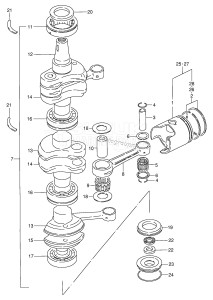 DT60 From 06002-971001 ()  1999 drawing CRANKSHAFT