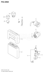 14001Z-251001 (2002) 140hp E03-USA (DF140ZK2) DF140Z drawing PTT SWITCH / ENGINE CONTROL UNIT (K2,K3)