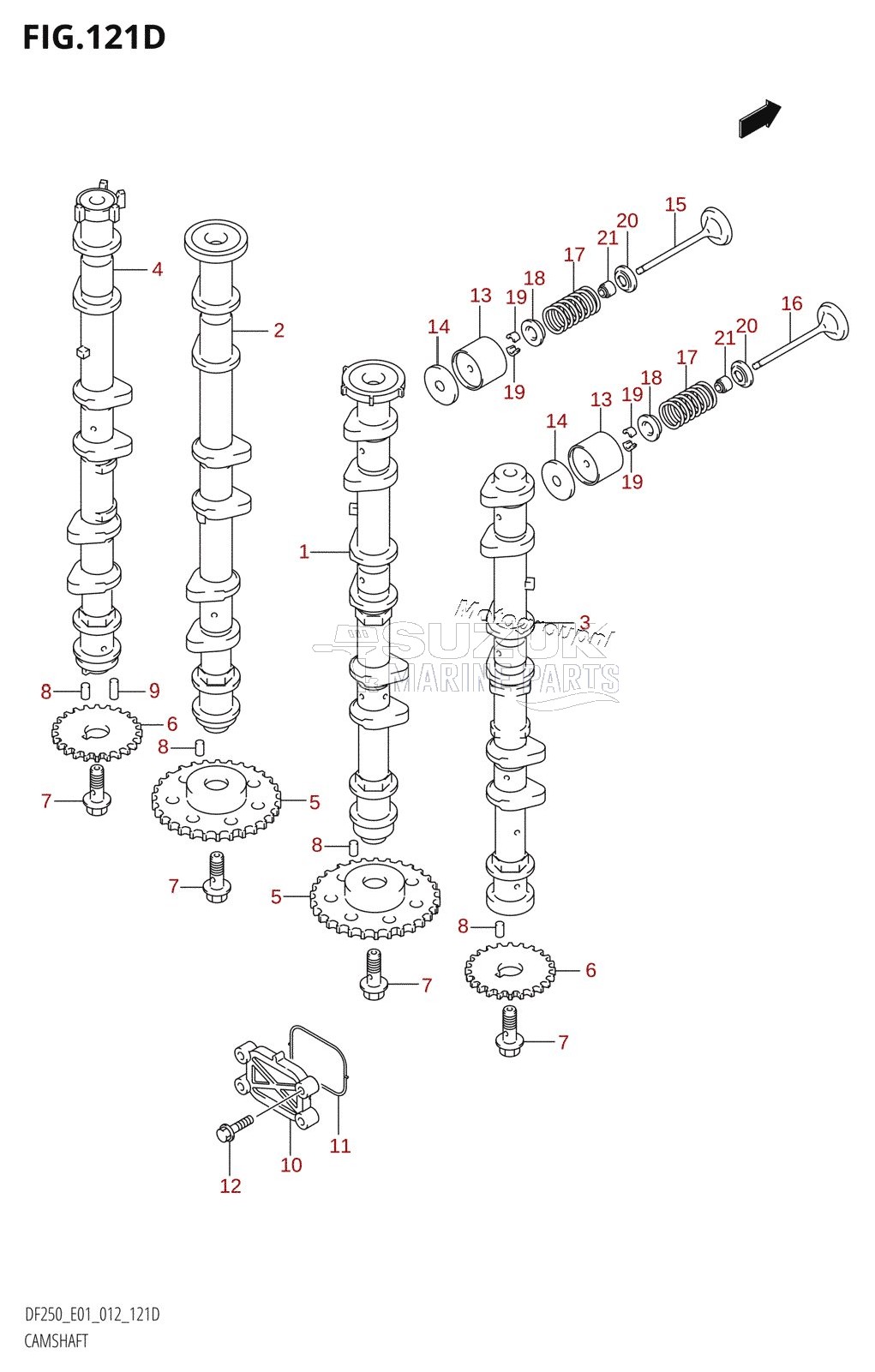 CAMSHAFT (DF200Z:E40)