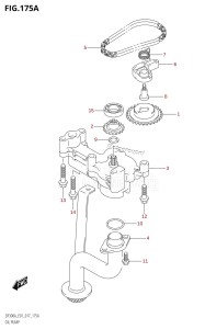 DF250A From 25003P-710001 (E01 E40)  2017 drawing OIL PUMP