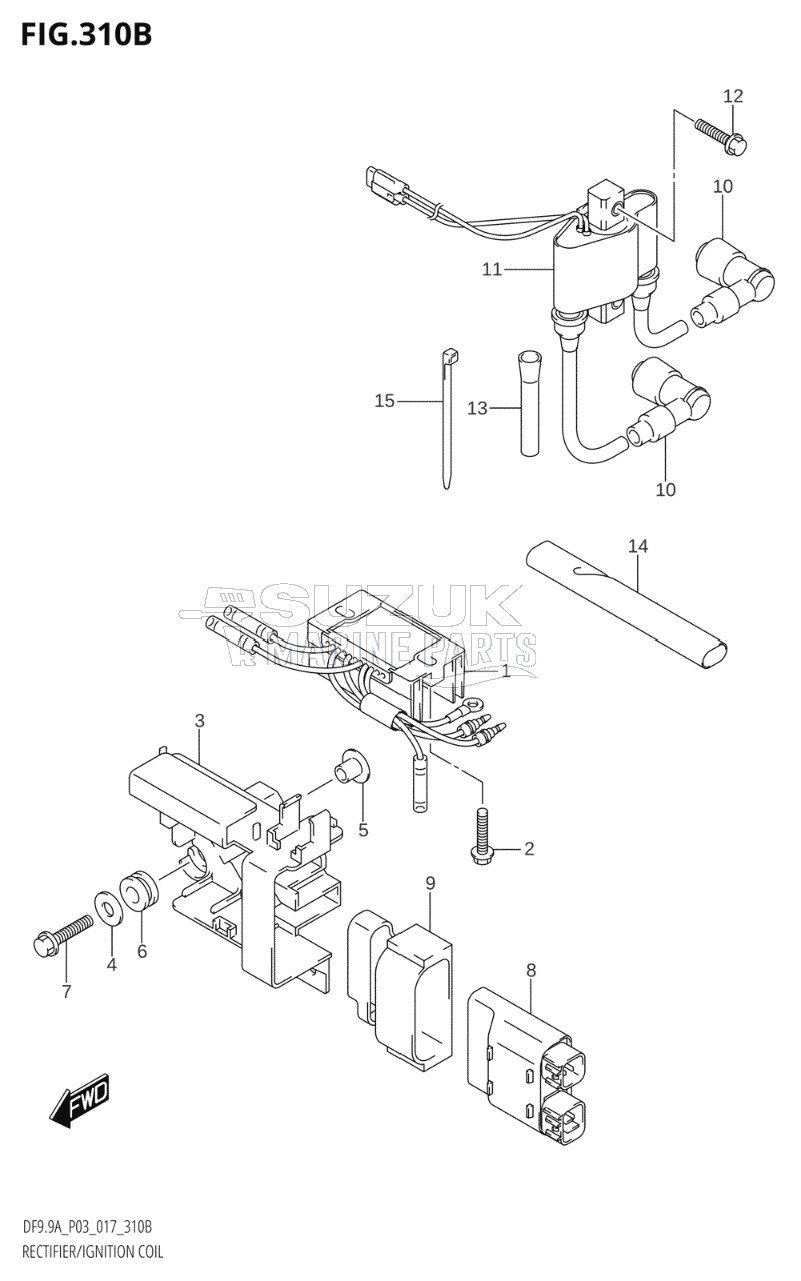 RECTIFIER / IGNITION COIL (DF8AR:P03)