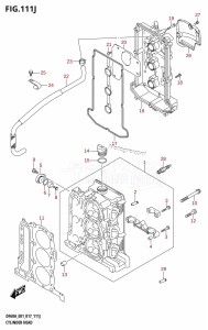 DF40A From 04003F-710001 (E01)  2017 drawing CYLINDER HEAD (DF60AQH:E01)