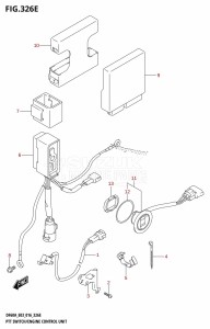 DF40A From 04003F-610001 (E03)  2016 drawing PTT SWITCH /​ ENGINE CONTROL UNIT (DF60AVT:E03)