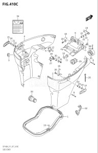 11503F-710001 (2017) 115hp E11 E40-Gen. Export 1-and 2 (DF115AT) DF115A drawing SIDE COVER (DF115AT:E40)