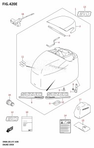 DF40A From 04003F-710001 (E03)  2017 drawing ENGINE COVER (DF60AVT:E03)