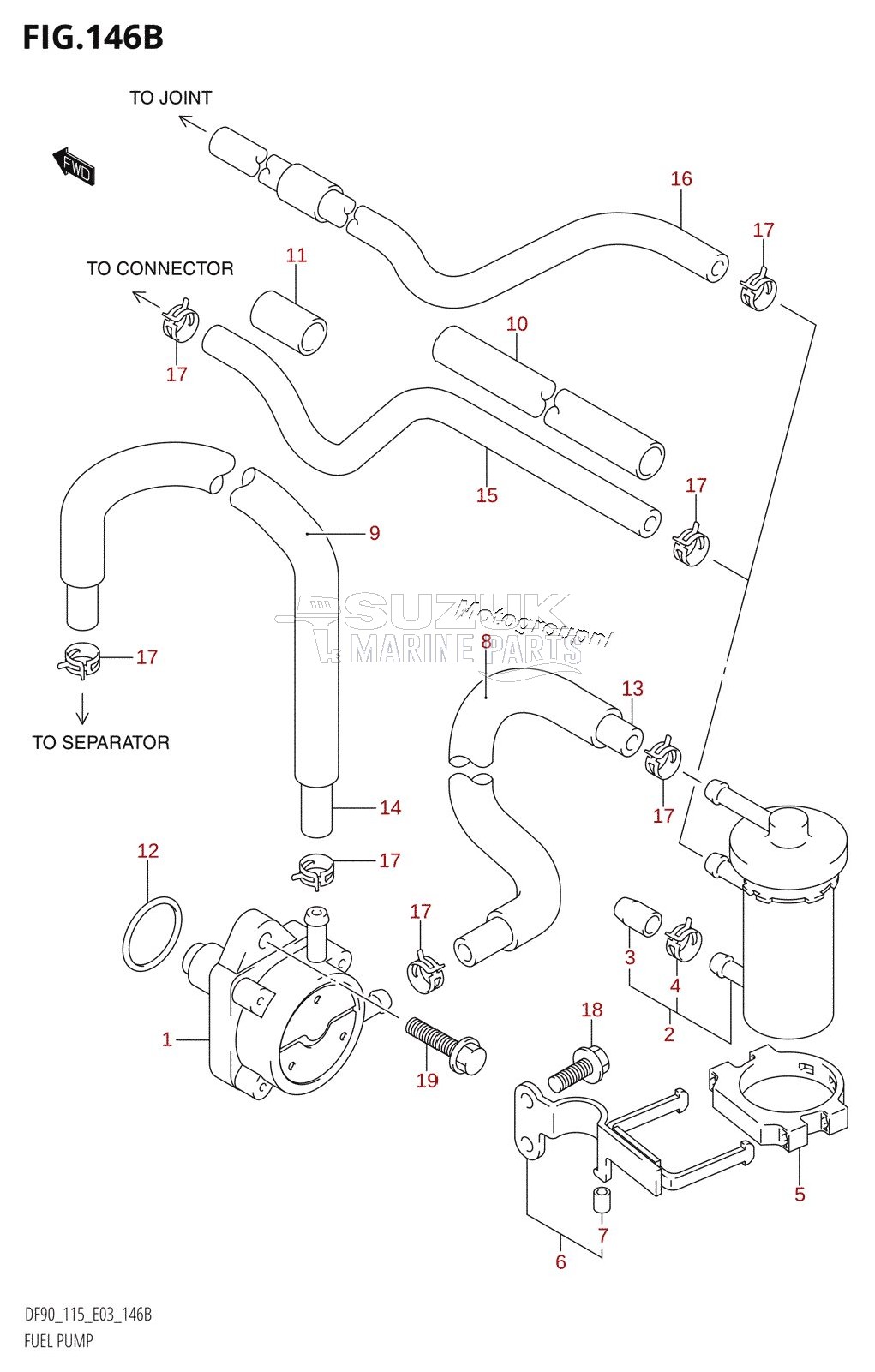 FUEL PUMP (K6,K7,K8,K9,K10,011)