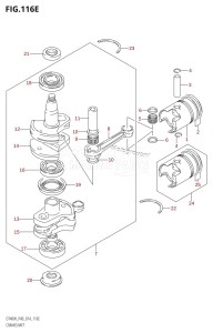 DT40 From 04005K-410001 ()  2014 drawing CRANKSHAFT (DT40WK:P40)