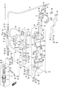 DF 250AP drawing Fuel Pump/Fuel Vapor Separator