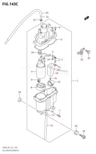 DF80A From 08002F-210001 (E01 E40)  2012 drawing FUEL VAPOR SEPARATOR (DF70ATH:E01)