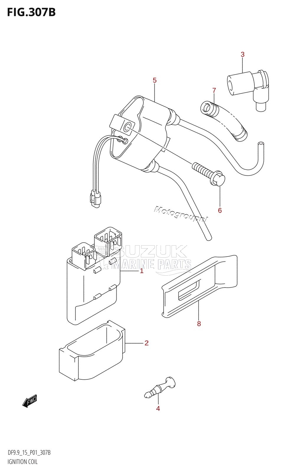 IGNITION COIL (K5,K6,K7,K8,K9,K10,011)