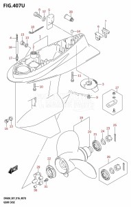 DF40A From 04003F-610001 (E01 E34)  2016 drawing GEAR CASE (DF60AVTH:E40)