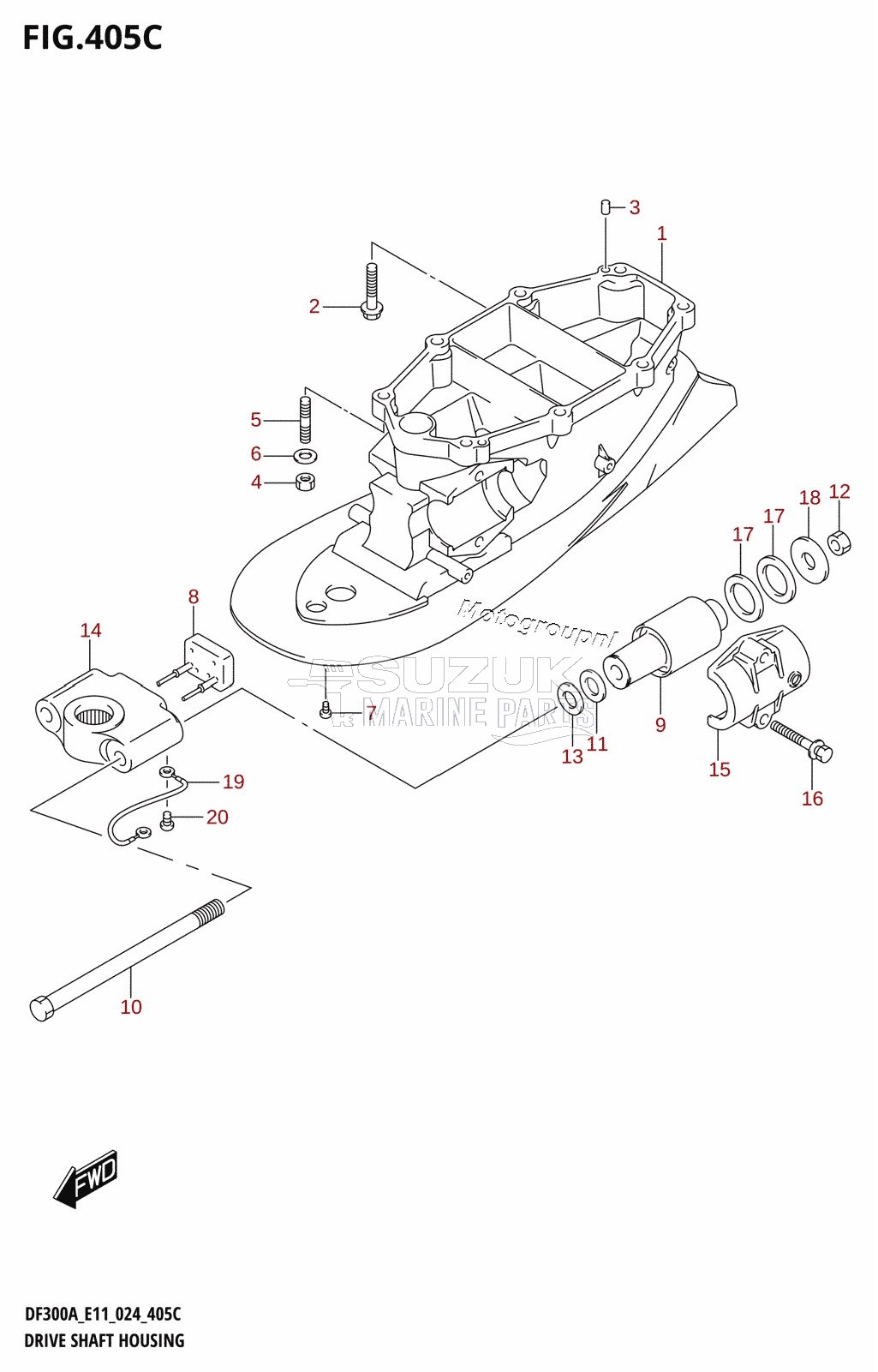 DRIVE SHAFT HOUSING (L-TRANSOM)