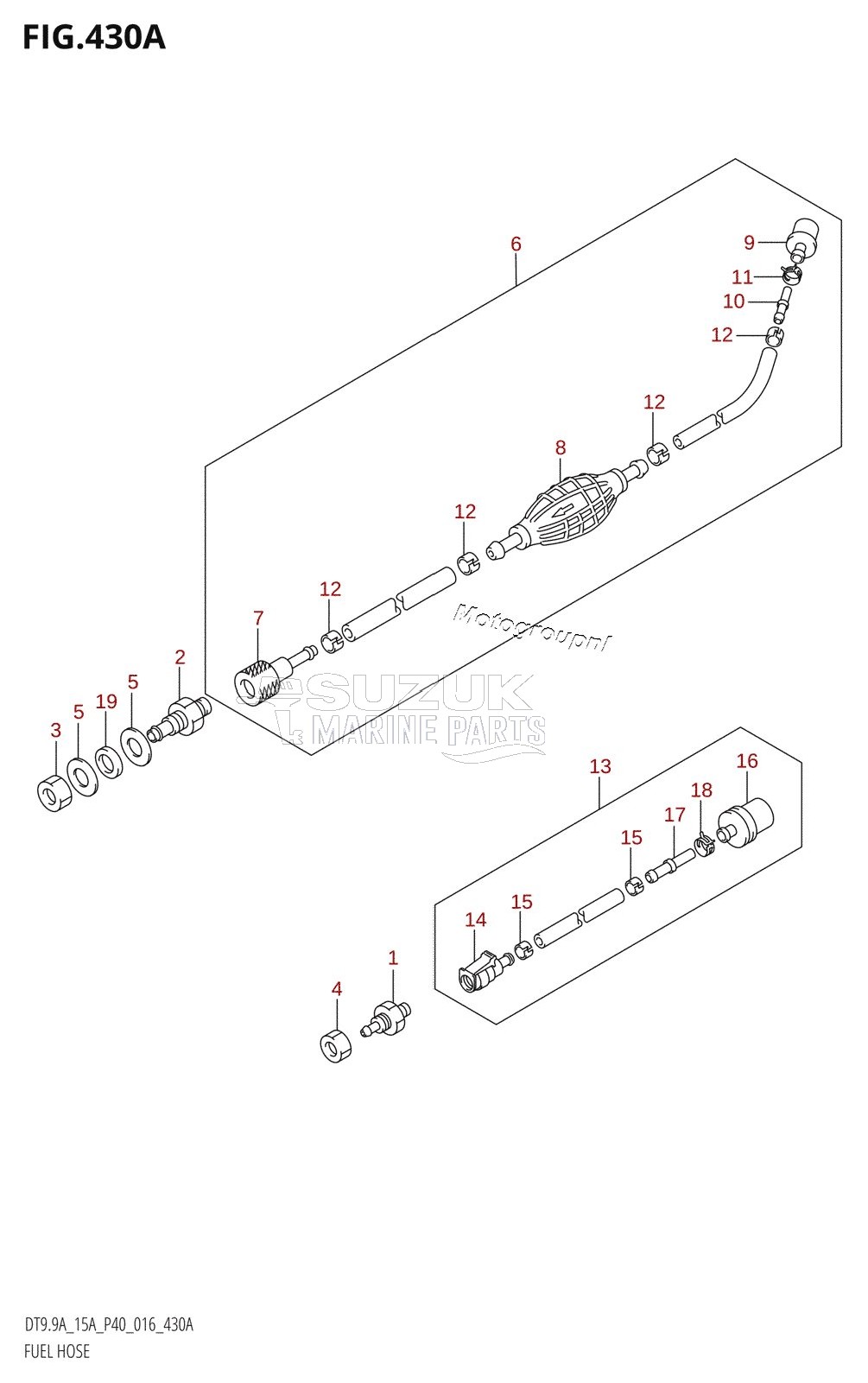 FUEL HOSE (DT9.9AK:P36)