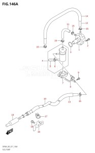 07003F-710001 (2017) 70hp E03-USA (DF70AT) DF70A drawing FUEL PUMP