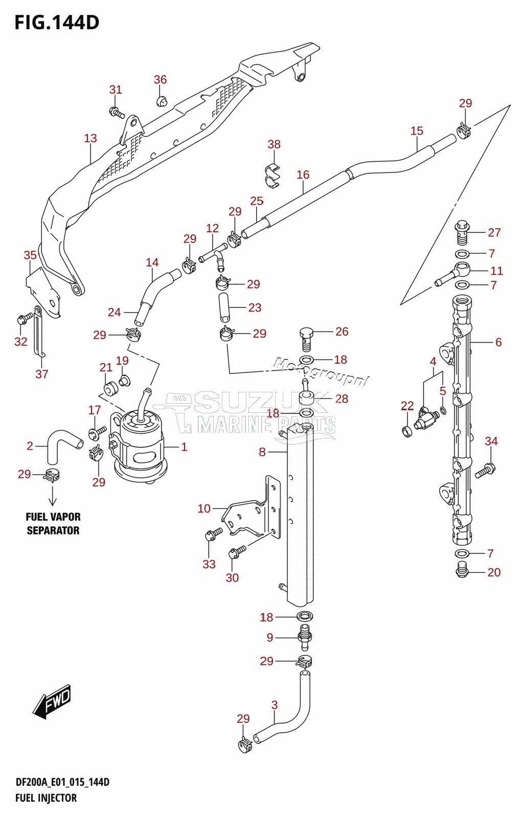 FUEL INJECTOR (DF200AZ:E40)