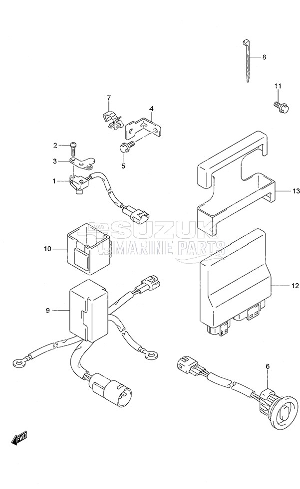 PTT Switch/Engine Control Unit