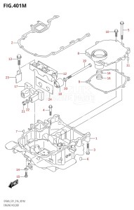 06003F-610001 (2016) 60hp E01 E40-Gen. Export 1 - Costa Rica (DF60AVT  DF60AVTH) DF60A drawing ENGINE HOLDER (DF60ATH:E40)