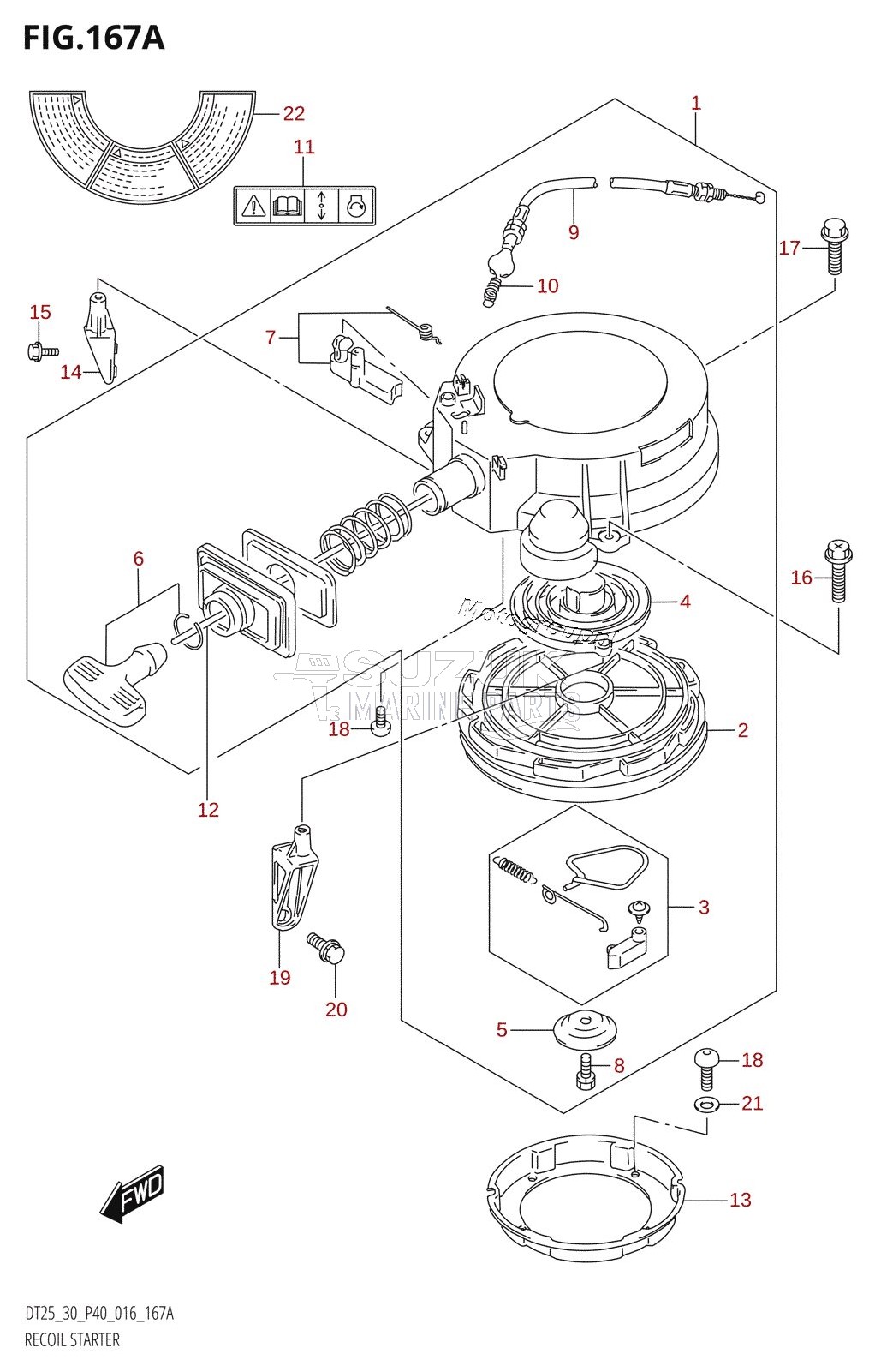 RECOIL STARTER (DT25K:P36)