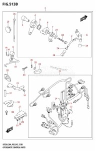 DF25A From 02504F-510001 (P03)  2015 drawing OPT:REMOTE CONTROL PARTS (DF25ATH:P03)