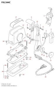 DF100A From 10003F-310001 (E01 E40)  2013 drawing OPT:REMOTE CONTROL ASSY SINGLE (1) (DF140AZ:E01)