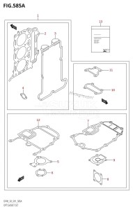 DF50 From 05001F-971001 (E01)  1999 drawing OPT:GASKET SET