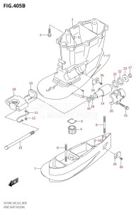 DF250 From 25005F-240001 (E40)  2022 drawing DRIVE SHAFT HOUSING (XX-TRANSOM)