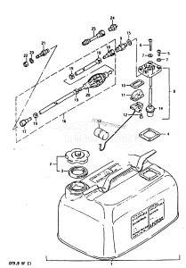 DT9.9 From 00993-512880 ()  1985 drawing FUEL TANK