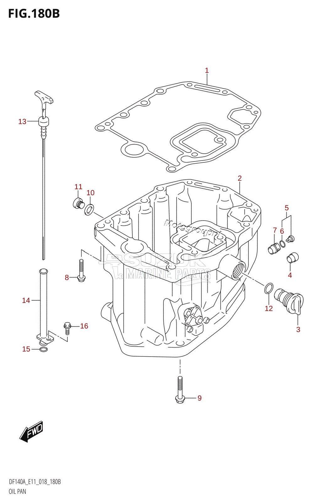 OIL PAN (DF115AT,DF115AZ,DF140AT,DF140AZ)