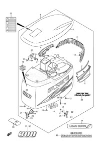 Outboard DF 300A drawing Engine Cover