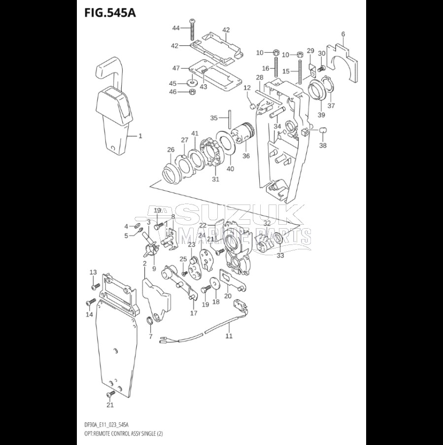 OPT:REMOTE CONTROL ASSY SINGLE (2) (SEE NOTE)