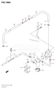 DF150Z From 15002Z-210001 (E03)  2012 drawing FUEL PUMP (DF150T:E03)